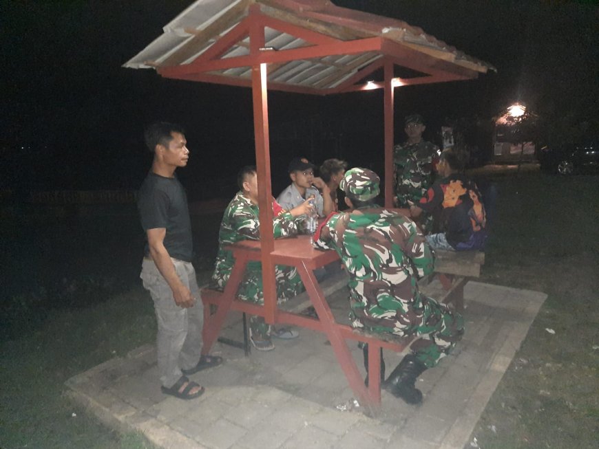 Sinergi Koramil 03/Wanadadi Ormas PP dan Hansip Gelar Patroli Keamanan di Obyek Wisata Sekong