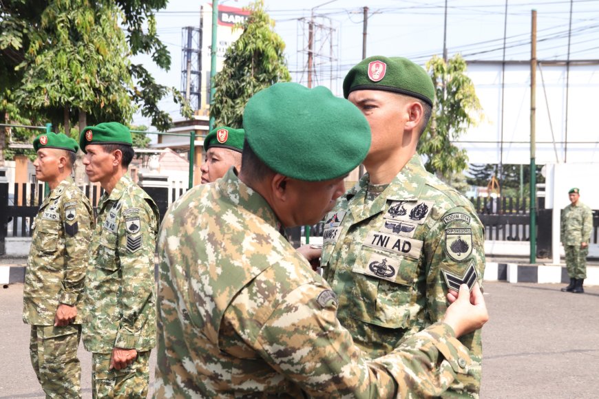 Dandim Banjarnegara Pimpin Kop Raport Kenaikan Pangkat Bintara dan Tamtama