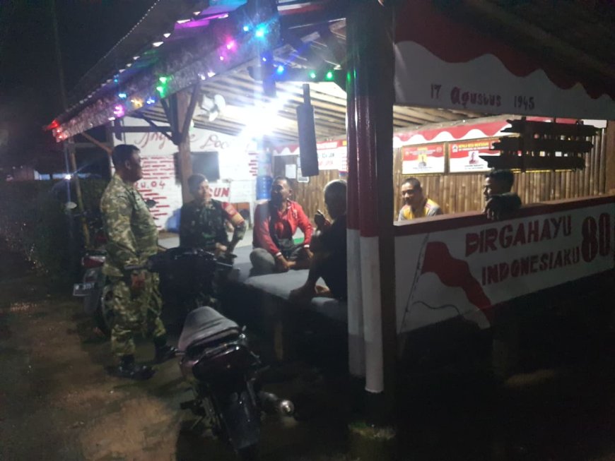 Koramil 08 Purwanegara Gencarkan Patroli Siskamling Jaga Keamanan Wilayah