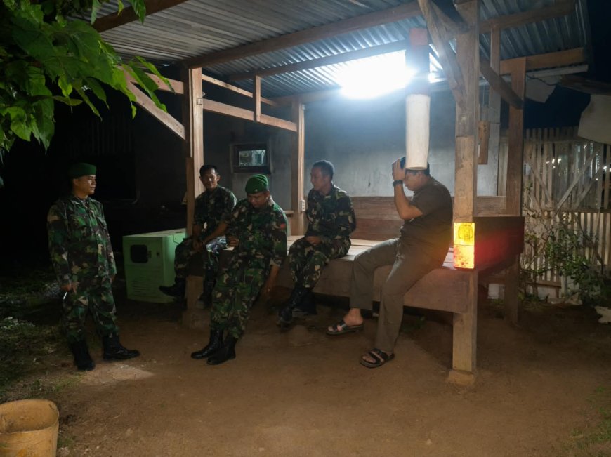 Koramil 03 Wanadadi Patroli Siskamling Ajak Warga Gumingsir Waspadai Kebakaran di Musim Kemarau