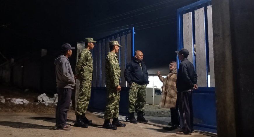 Babinsa Koramil 05/Batur Bersama Warga Gelar Patroli Malam, Jaga Keamanan dan Ketertiban Masyarakat